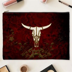 Awesome Cow Skeleton Cosmetic Bag (xxxl) by FantasyWorld7