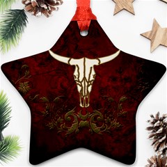 Awesome Cow Skeleton Ornament (star) by FantasyWorld7