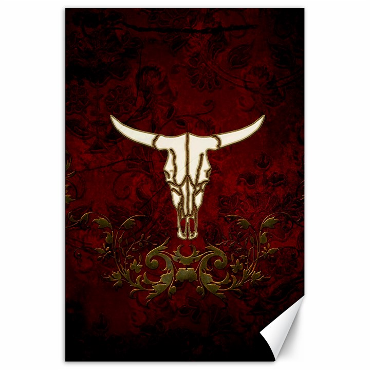 Awesome Cow Skeleton Canvas 20  x 30 