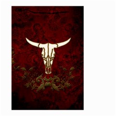 Awesome Cow Skeleton Small Garden Flag (two Sides) by FantasyWorld7