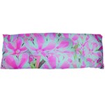 Hot Pink And White Peppermint Twist Flower Petals Body Pillow Case Dakimakura (Two Sides) Back