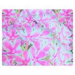 Hot Pink And White Peppermint Twist Flower Petals Double Sided Flano Blanket (medium)  by myrubiogarden