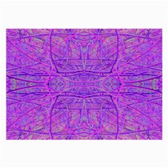 Hot Pink And Purple Abstract Branch Pattern Large Glasses Cloth by myrubiogarden