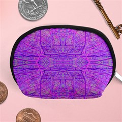 Hot Pink And Purple Abstract Branch Pattern Accessory Pouch (medium) by myrubiogarden