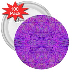 Hot Pink And Purple Abstract Branch Pattern 3  Buttons (100 Pack)  by myrubiogarden