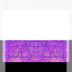 Hot Pink And Purple Abstract Branch Pattern Rectangular Jigsaw Puzzl by myrubiogarden