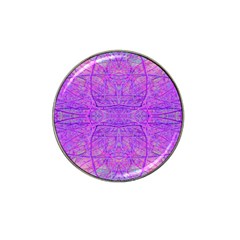 Hot Pink And Purple Abstract Branch Pattern Hat Clip Ball Marker by myrubiogarden