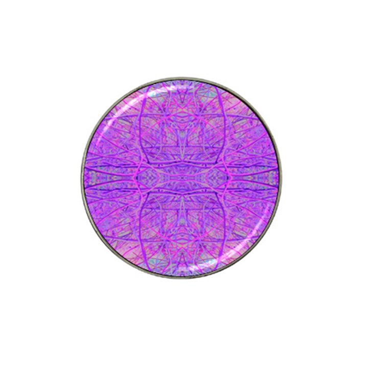 Hot Pink And Purple Abstract Branch Pattern Hat Clip Ball Marker (10 pack)