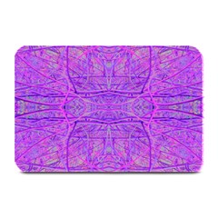 Hot Pink And Purple Abstract Branch Pattern Plate Mats by myrubiogarden