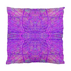 Hot Pink And Purple Abstract Branch Pattern Standard Cushion Case (two Sides) by myrubiogarden