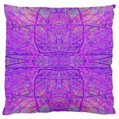 Hot Pink And Purple Abstract Branch Pattern Standard Flano Cushion Case (one Side) by myrubiogarden