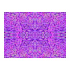 Hot Pink And Purple Abstract Branch Pattern Double Sided Flano Blanket (mini)  by myrubiogarden