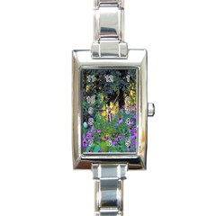 Hazy Morning Sunrise In My Rubio Garden Rectangle Italian Charm Watch by myrubiogarden