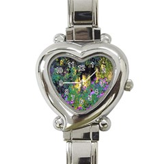 Hazy Morning Sunrise In My Rubio Garden Heart Italian Charm Watch by myrubiogarden