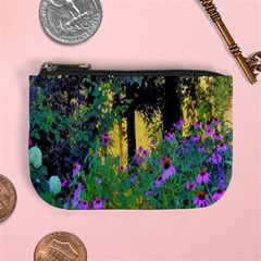 Hazy Morning Sunrise In My Rubio Garden Mini Coin Purse by myrubiogarden