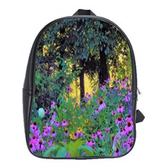 Hazy Morning Sunrise In My Rubio Garden School Bag (large) by myrubiogarden