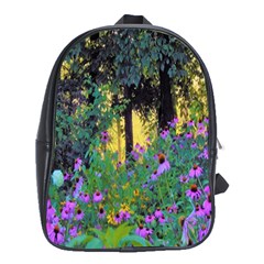 Hazy Morning Sunrise In My Rubio Garden School Bag (xl) by myrubiogarden