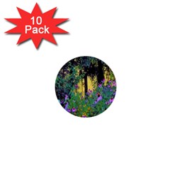 Hazy Morning Sunrise In My Rubio Garden 1  Mini Buttons (10 Pack)  by myrubiogarden