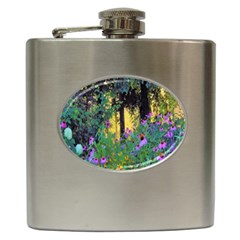 Hazy Morning Sunrise In My Rubio Garden Hip Flask (6 Oz) by myrubiogarden