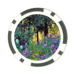 Hazy Morning Sunrise In My Rubio Garden Poker Chip Card Guard (10 Pack) by myrubiogarden