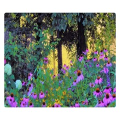 Hazy Morning Sunrise In My Rubio Garden Double Sided Flano Blanket (small)  by myrubiogarden