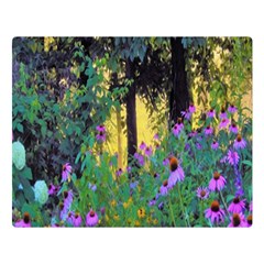 Hazy Morning Sunrise In My Rubio Garden Double Sided Flano Blanket (large)  by myrubiogarden