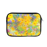 Pretty Yellow And Red Flowers With Turquoise Apple MacBook Pro 15  Zipper Case Front