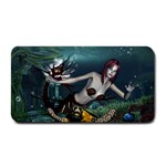 Wonderful Fmermaid With Turtle In The Deep Ocean Medium Bar Mats 16 x8.5  Bar Mat