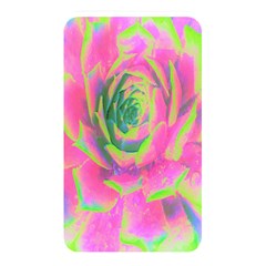 Lime Green And Pink Succulent Sedum Rosette Memory Card Reader (rectangular) by myrubiogarden