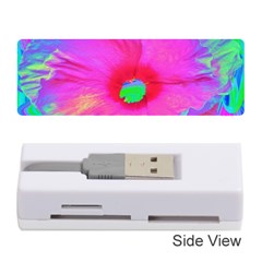 Psychedelic Pink And Red Hibiscus Flower Memory Card Reader (stick) by myrubiogarden