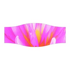 Fiery Hot Pink And Yellow Cactus Dahlia Flower Stretchable Headband by myrubiogarden