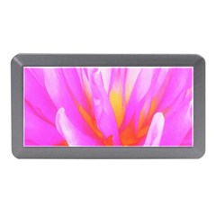 Fiery Hot Pink And Yellow Cactus Dahlia Flower Memory Card Reader (mini) by myrubiogarden