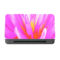 Fiery Hot Pink And Yellow Cactus Dahlia Flower Memory Card Reader With Cf by myrubiogarden