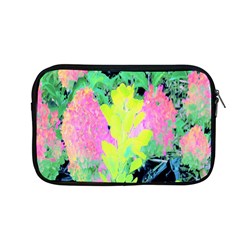 Fluorescent Yellow Smoke Tree With Pink Hydrangea Apple Macbook Pro 13  Zipper Case by myrubiogarden