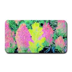 Fluorescent Yellow Smoke Tree With Pink Hydrangea Medium Bar Mats by myrubiogarden