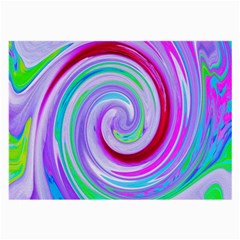 Groovy Abstract Red Swirl On Purple And Pink Large Glasses Cloth by myrubiogarden