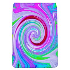 Groovy Abstract Red Swirl On Purple And Pink Removable Flap Cover (l) by myrubiogarden