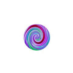 Groovy Abstract Red Swirl On Purple And Pink 1  Mini Buttons by myrubiogarden