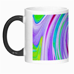 Groovy Abstract Red Swirl On Purple And Pink Morph Mugs by myrubiogarden