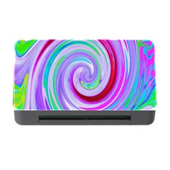 Groovy Abstract Red Swirl On Purple And Pink Memory Card Reader With Cf by myrubiogarden