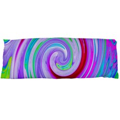 Groovy Abstract Red Swirl On Purple And Pink Body Pillow Case Dakimakura (two Sides) by myrubiogarden