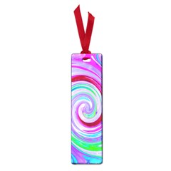 Groovy Abstract Red Swirl On Purple And Pink Small Book Marks by myrubiogarden