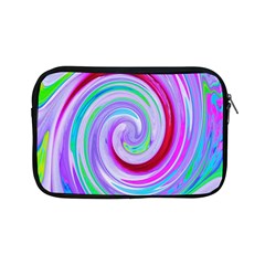 Groovy Abstract Red Swirl On Purple And Pink Apple Ipad Mini Zipper Cases by myrubiogarden