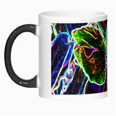 Abstract Garden Peony In Black And Blue Morph Mugs by myrubiogarden