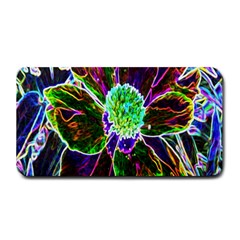 Abstract Garden Peony In Black And Blue Medium Bar Mats by myrubiogarden