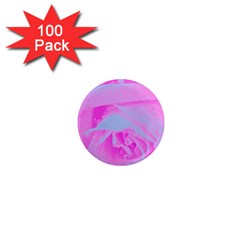 Perfect Hot Pink And Light Blue Rose Detail 1  Mini Magnets (100 Pack)  by myrubiogarden