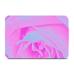 Perfect Hot Pink And Light Blue Rose Detail Plate Mats by myrubiogarden