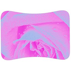 Perfect Hot Pink And Light Blue Rose Detail Velour Seat Head Rest Cushion by myrubiogarden