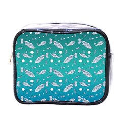 Under The Pea Paisley Pattern Mini Toiletries Bag (one Side)