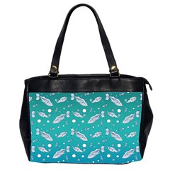 Under The Pea Paisley Pattern Oversize Office Handbag (2 Sides)